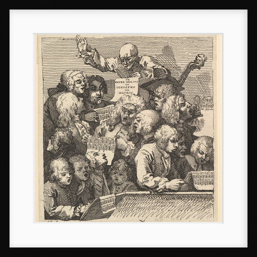 A Chorus of Singers, or The Oratorio, December 1732 by William Hogarth