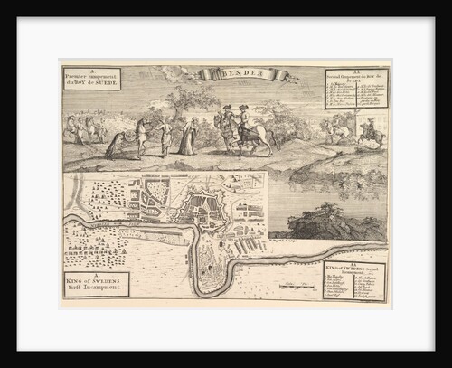 Charles XII at Bende by William Hogarth