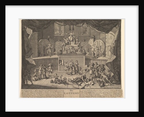 The Lottery, after 1724 by William Hogarth