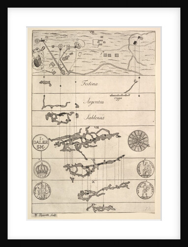 Fodina argentea Sahlensis - A Silver Mine at Sala - I by William Hogarth