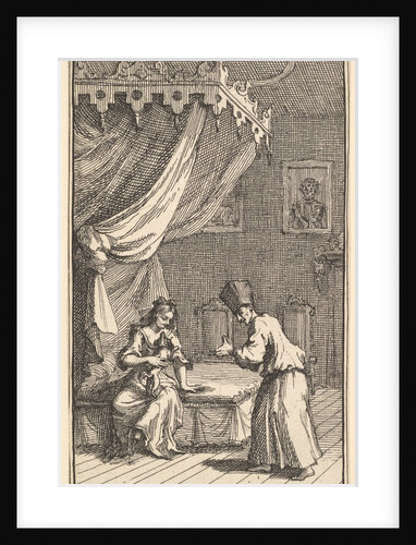 The New Metamorphosis, Plate 5: Fantasio, Transformed into a Lapdog, in the with Donna The…, 1724 by William Hogarth