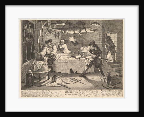 Hudibras beats Sidrophel and his man Whacu by William Hogarth