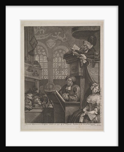 The Sleeping Congregation, April 21, 1762 by William Hogarth