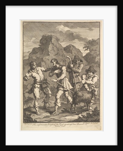 Don Quixote and the Knight of the Rock, 1756 or after by William Hogarth