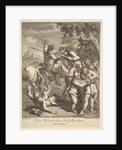 Don Quixote releases the Galley Slaves, 1756 or after by William Hogarth