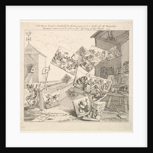 The Battle of the Pictures, 1745 by William Hogarth