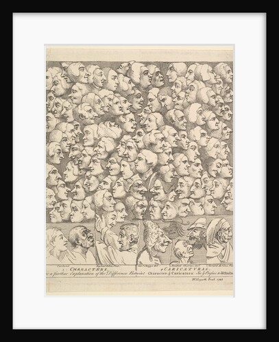 Characters and Caricaturas, April 1743 by William Hogarth