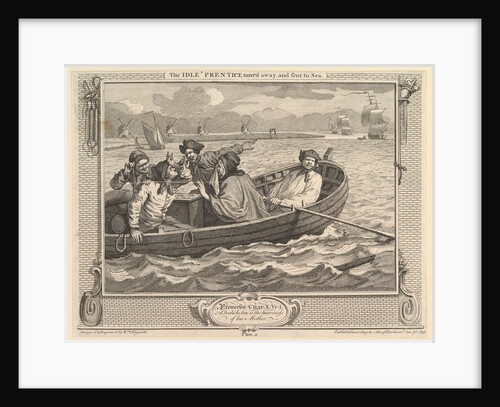 The Idle 'Prentice Turned Away and Sent to Sea: Industry and Idleness, plate 5, September 30, 1747 by William Hogarth