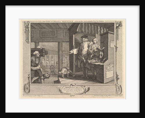 The Industrious 'Prentice a Favorite, and Entrusted by his Master: Industry …, September 30, 1747 by William Hogarth