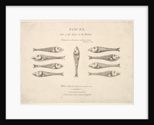 Pisces: Hogarth's Quadrille Fish, ca. 1730 by Unknown