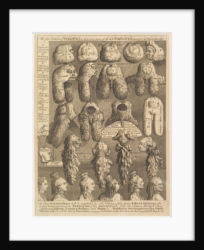 The Five Orders of Periwigs, 1761 by William Hogarth