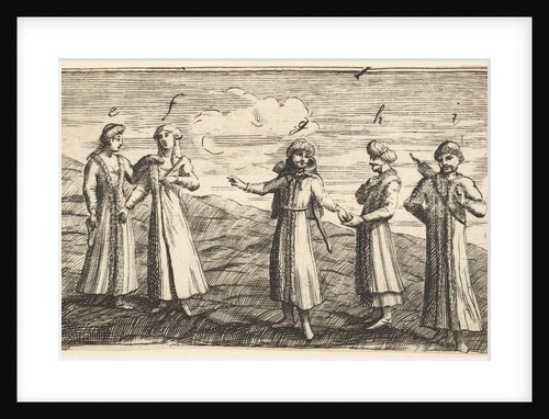 Five Standing Muscovite by William Hogarth