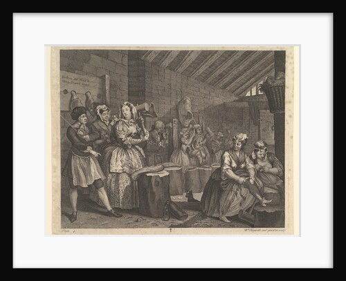 A Harlot's Progress, Plate 4, April 1732 by William Hogarth