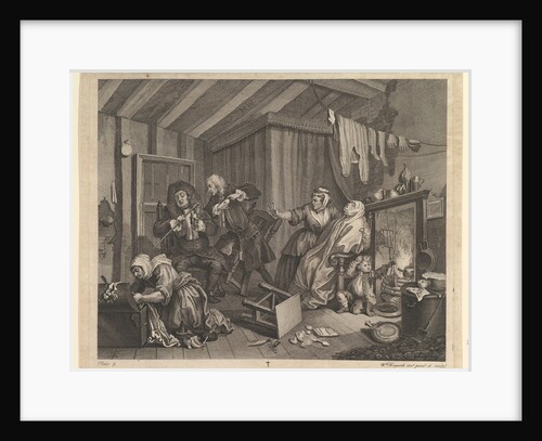 A Harlot's Progress, Plate 5, April 1732 by William Hogarth