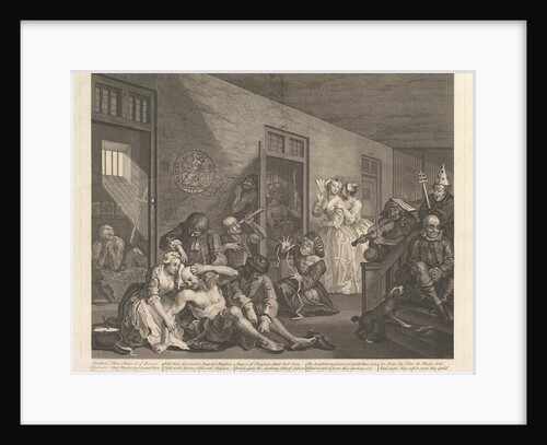 A Rake's Progress, Plate 8, [June 25, 1735] reissued 1763 by William Hogarth