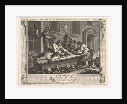 The Idle 'Prentice at Play in the Church Yard, September 30, 1747 by William Hogarth
