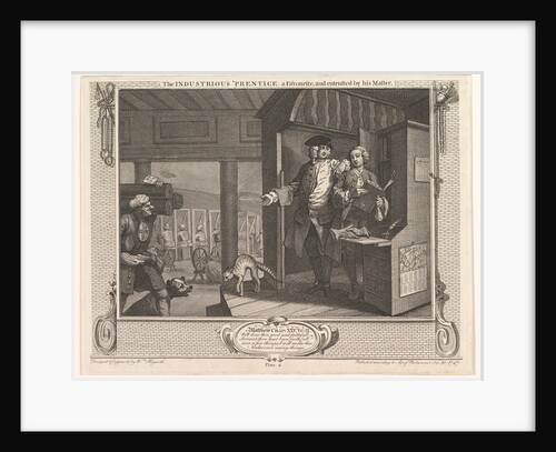 The Industrious 'Prentice a Favorite and Entrusted by his Maste by William Hogarth