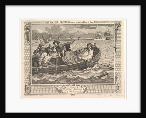 The Idle 'Prentice Turned Away and Sent to Se by William Hogarth