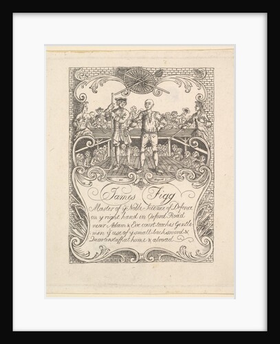 Trade card for James Figg, 1790s by Unknown