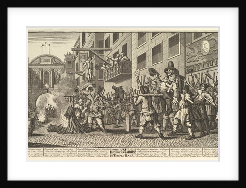 Burning the Rumps at Temple Ba by William Hogarth