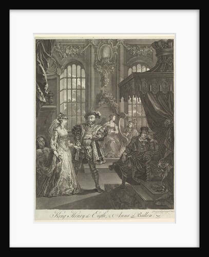 King Henry the Eighth and Anna Bullen, ca. 1728 by William Hogarth