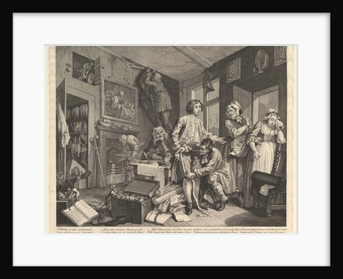 A Rake's Progress, Plate 1, June 25, 1735 by William Hogarth