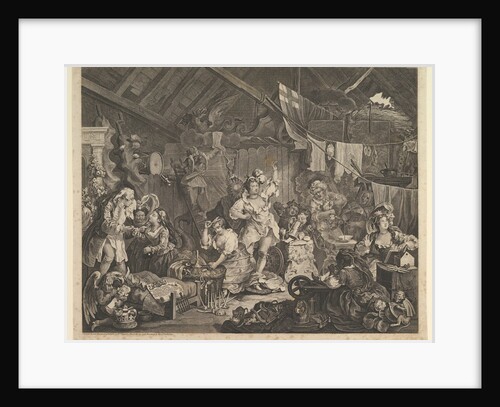 Strolling Actresses Dressing in a Barn, May 1738 by William Hogarth