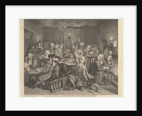 A Rake's Progress, Plate 6, June 25, 1735 by William Hogarth