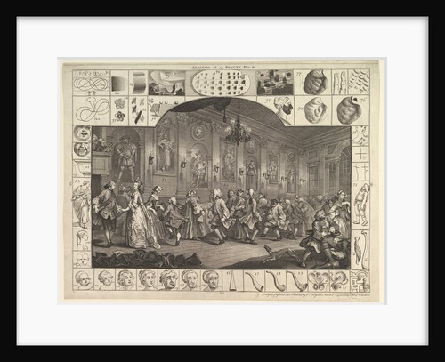 Analysis of Beauty, Plate 2, March 5, 1753 by William Hogarth
