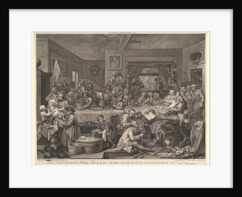 An Election Entertainment, Plate I: Four Prints of an Election, February 1755 by William Hogarth