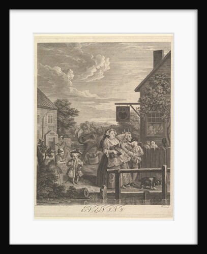 Evening, March 25, 1738 by William Hogarth