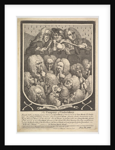 The Company of Undertakers, March 3, 1736 by William Hogarth
