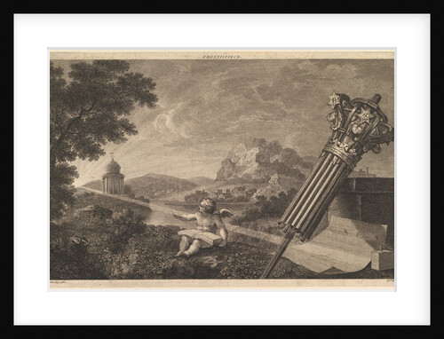 Frontispiece to Joshua Kirby's 'Perspective of Architecture', July 1760 by William Woollett