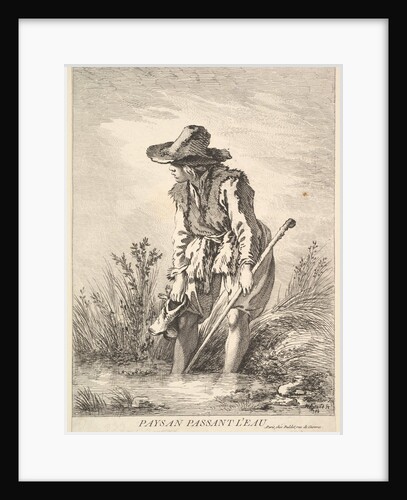 Peasant Crossing Water, 1786 by William Wynne Ryland