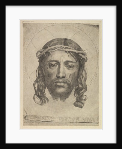 Face of Christ on St. Veronica's Veil, 1735 by Dudesert