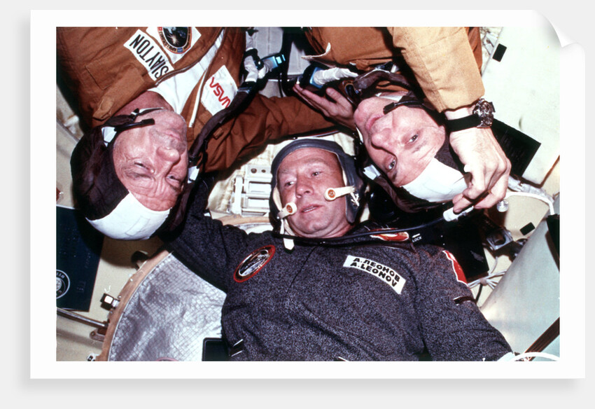 The two crews of the joint US/USSR ASTP docking in Earth orbit mission by Unknown