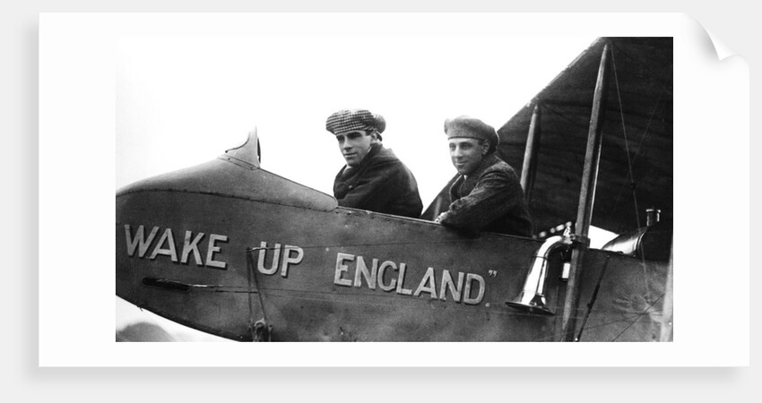 Graham White (left) and RT Gates, British pioneer aviators by Unknown