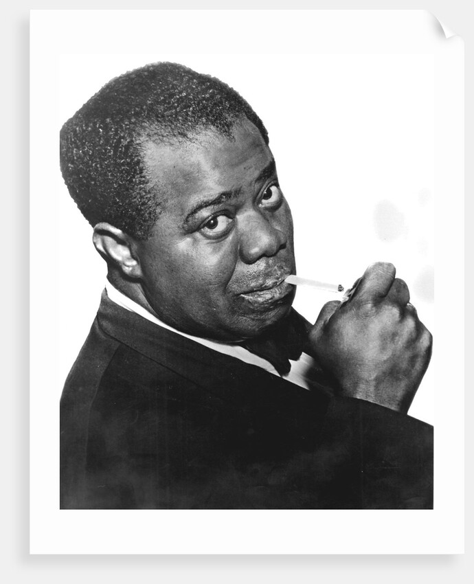 Louis 'Satchmo' Armstrong, American jazz trumpeter and singer by Unknown