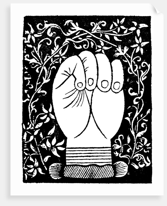 Chiromancy: Lines of the closed hand from Andre Corvo L'Art de Chyromance Lyons c1545 by Unknown