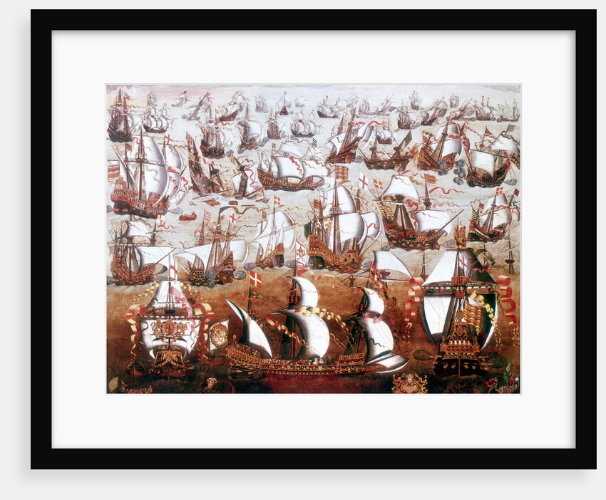 The Spanish Armada which threatened England in July 1588 by Unknown