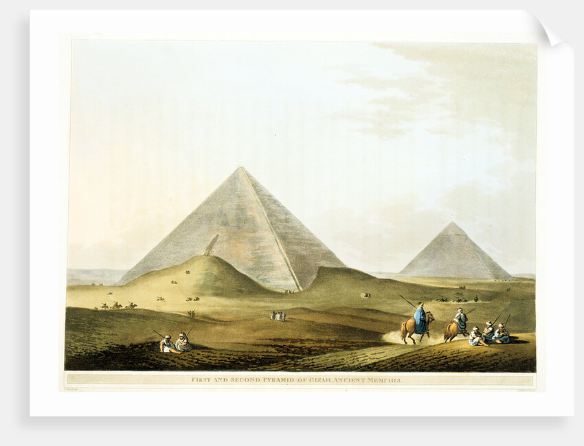 Pyramids at Giza, Egypt, 4th Dynasty, Old Kingdom, 26th century BC by Unknown