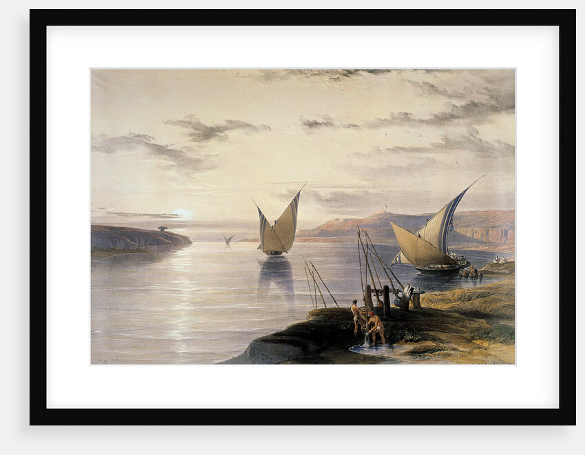 Boats on the Nile, c1838-1839 by David Roberts