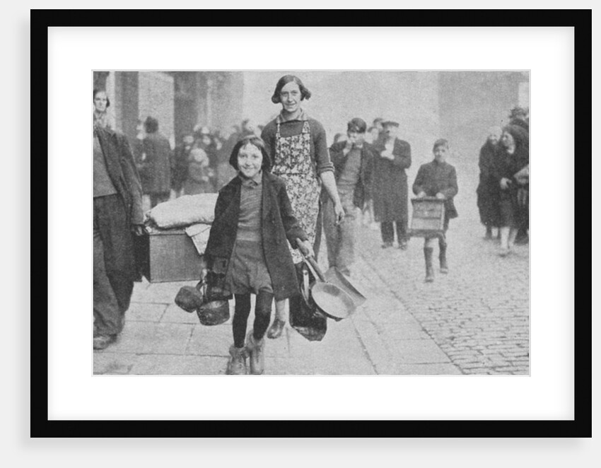 People made homeless by German bombing, Liverpool, World War II, 1941 by Unknown