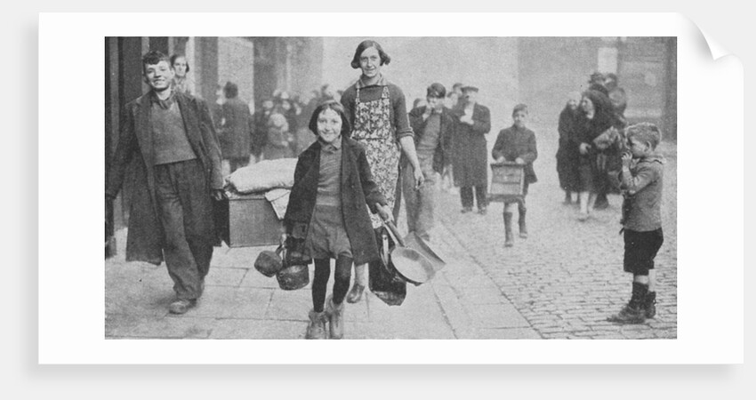 People made homeless by German bombing, Liverpool, World War II, 1941 by Unknown