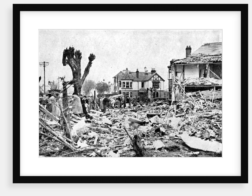 Air raid damage, Clacton-on-Sea, Essex, World War II, April 1940 by Unknown