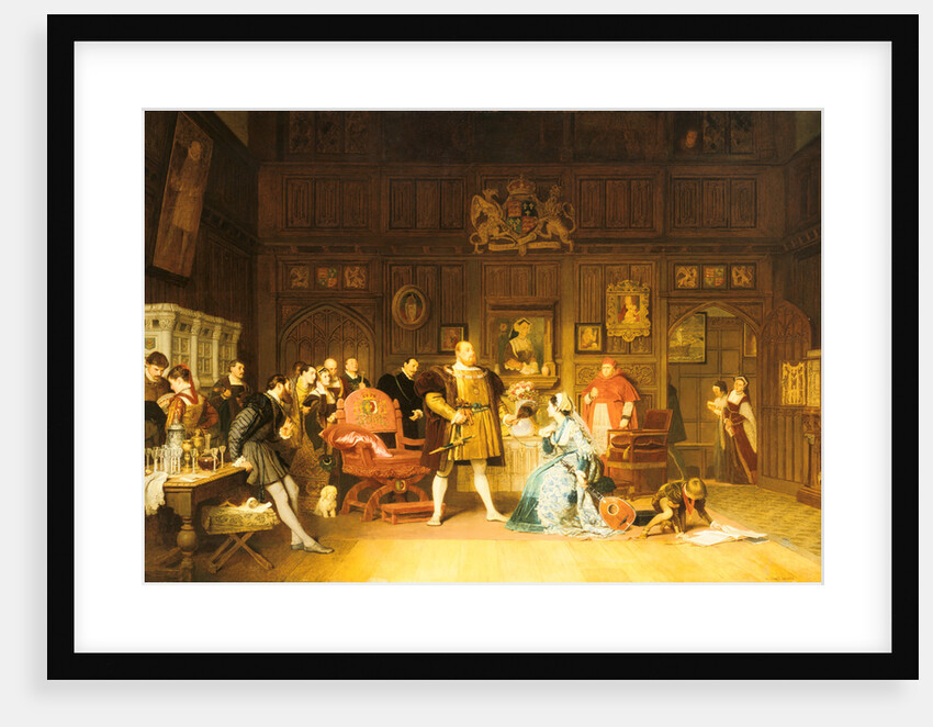 Henry VIII and Anne Boleyn Observed by Queen Catherine, 1870 by Marcus Stone