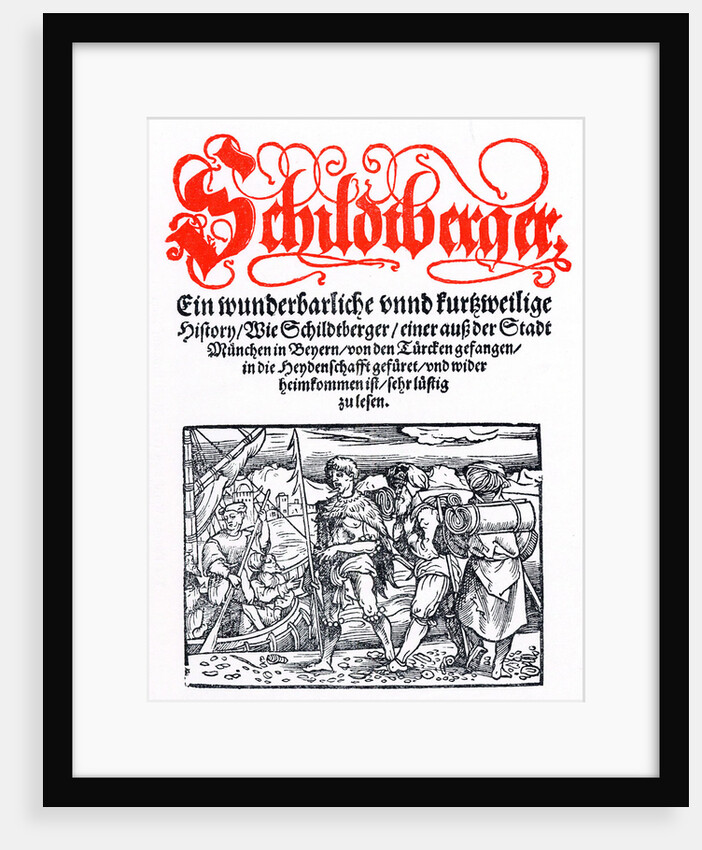 Title page of Schildtberger's Travels c1554 by Unknown