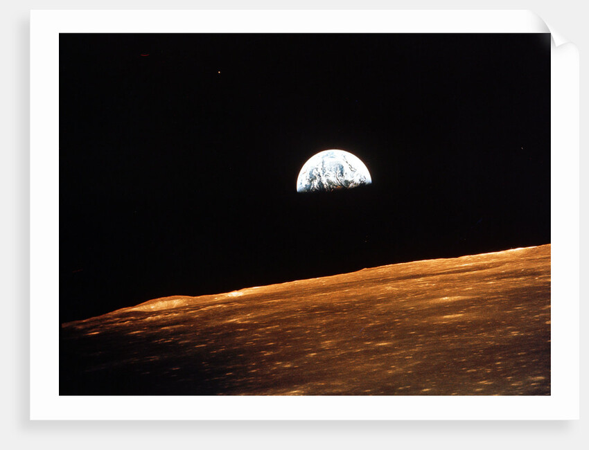 View of Earth from Apollo 10 orbiting the Moon, 1969 by Unknown