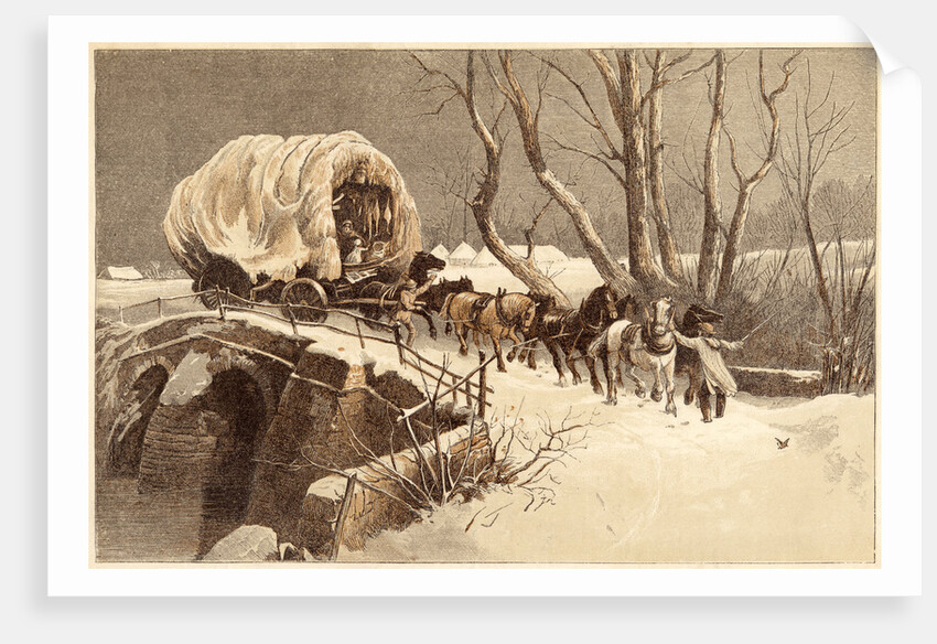 The Christmas Wagon, 1866 by Unknown