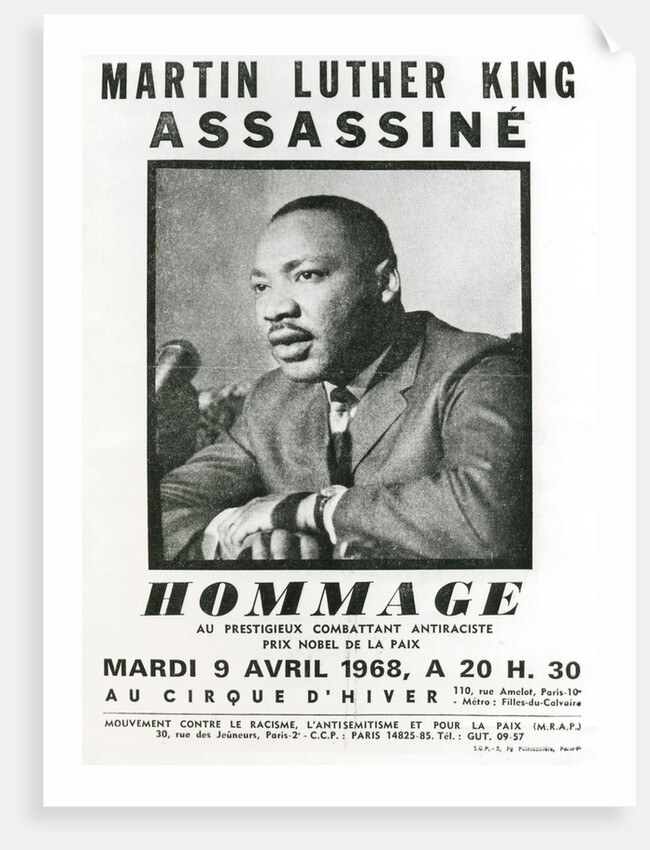 Homage to Martin Luther King, 1968 by Unknown